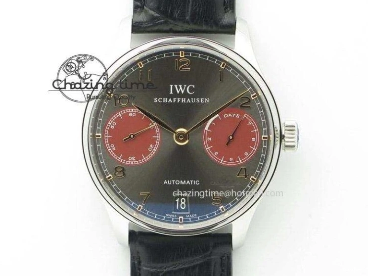 MIROTIME 0426 Upgraded Portuguese Flying Tourbillon SS White Dial 2 Sub Dials on Black Leather Strap 7161